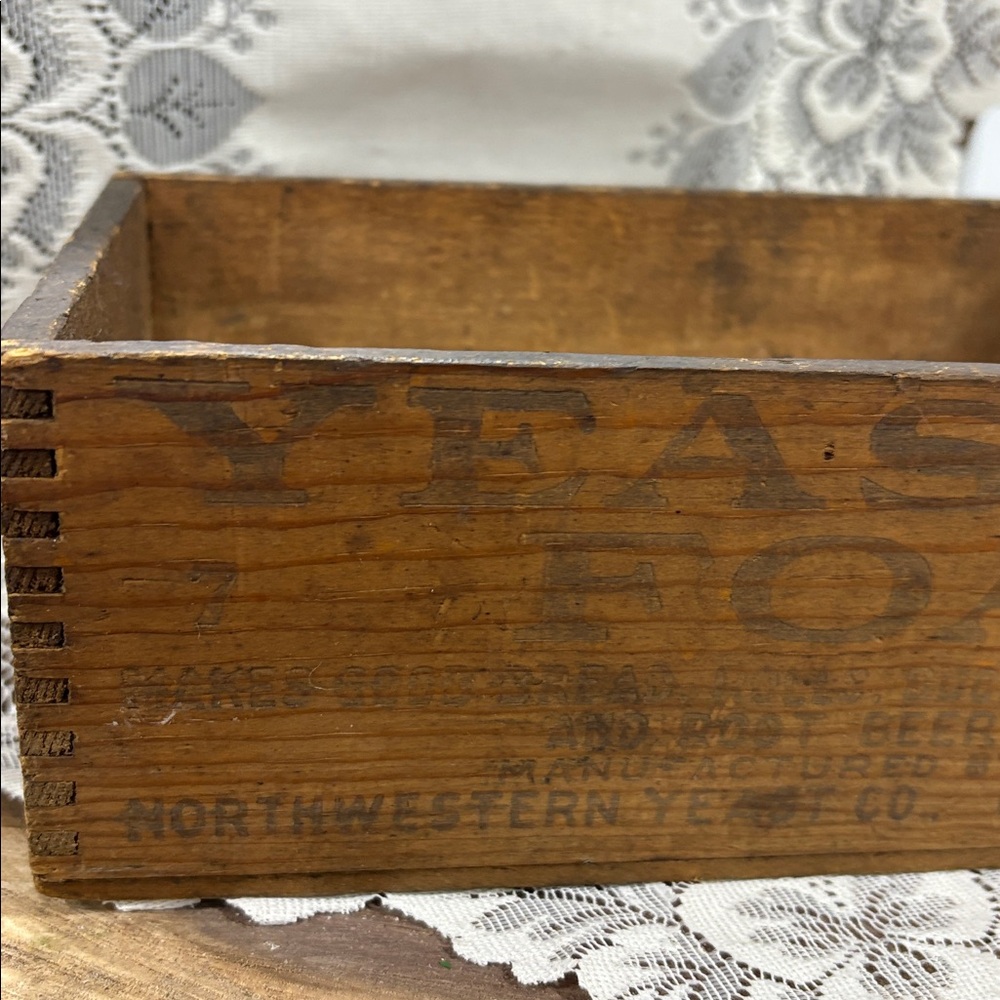 Vintage Wooden Yeast Foam Box Northwestern Yeast Co Chicago IL - Picture 5 of 8